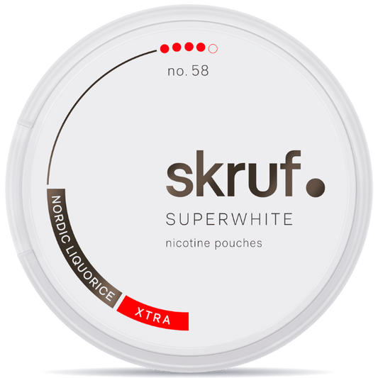 SKRUF Superwhite No.58 Nordic Liquorice Extra Strong